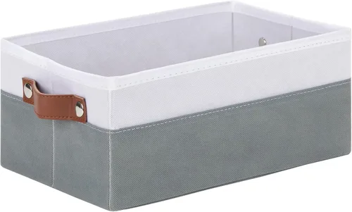 Miniatura 37 de DULLEMELO Cesta de almacenamiento pequeña, cesta de papel higiénico, contenedor de almacenamiento estrecho para baño, cesta de baño para organizar
