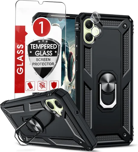 Miniatura 16 de LeYi para Samsung Galaxy A03S Funda de teléfono, Funda Samsung AO3S con [Paquete de 2] Protector de pantalla, [Calidad militar] Funda protectora