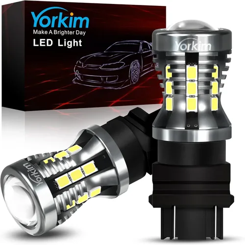 Miniatura 9 de Bulbo de luz LED 194 Yorkim 6ª generación, luces de 12V para foco LED 168, 2825, T10 5-SMD, focos de repuestos y reverso blancos, utilizado