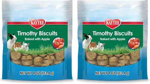 Miniatura 12 de Kaytee Timothy Biscuits Golosinas Horneadas con Manzana para Conejos, Cobayas, Chinchillas, Hámsters, Jerbos y Ratones, 10 oz