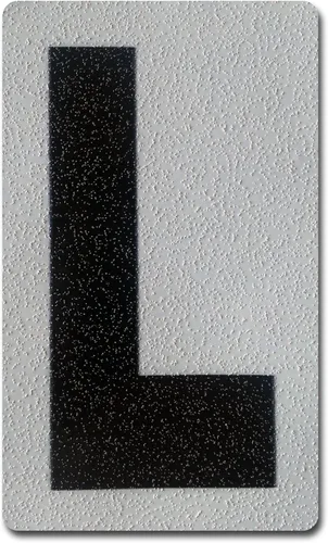 Miniatura 110 de Despegar y pegar individuales, números y letras de aluminio reflectantes, se adhiere al hormigón, madera, metal, azulejos, ladrillo, vidrio