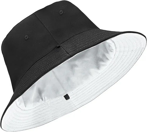 Miniatura 8 de Sombrero de pescador XXL grande de algodón para mujeres y hombres, cabeza grande, reversible, de gran tamaño, sombreros de pescador, unisex