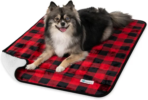 Miniatura 17 de PETAMI Manta impermeable de forro polar Sherpa para gatos y perros, color beige, talla S