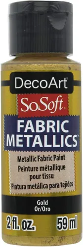 Miniatura 6 de DecoArt SoSoft - Pintura acrílica metálica de tela, 2 onzas, esmeralda