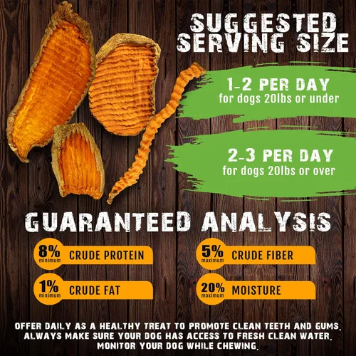 Miniatura 5 de Sams Yams Golosinas de batata para perros, golosinas saludables para perros grandes – Golosinas para perros dulces hechas en Estados Unidos