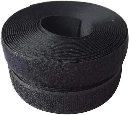 Miniatura 3 de Tiras de gancho y bucle de 1 pulgada de ancho (0.984 in) de 5 yardas, cinta entrelazada, cinta de gancho y bucle para ropa, manualidades de costura