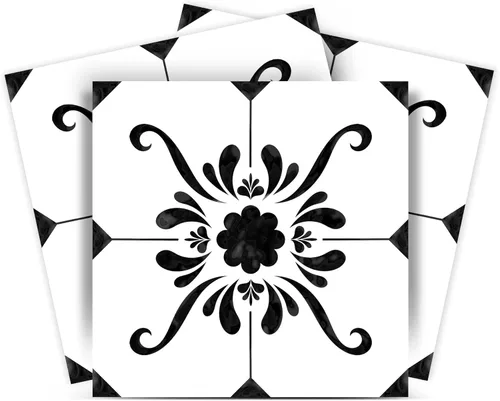 Miniatura 11 de Adhesivos para azulejos de Mi Alma 24 unidades, Talavera, plantillas de pared, calcomanías para despegar y pegar, fácil aplicación, ideal para baño
