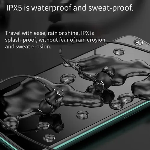 Miniatura 4 de Neckband - Auriculares Bluetooth inalámbricos deportivos alrededor del cuello, sonido estéreo de alta fidelidad de 360°, 100 horas de reproducción