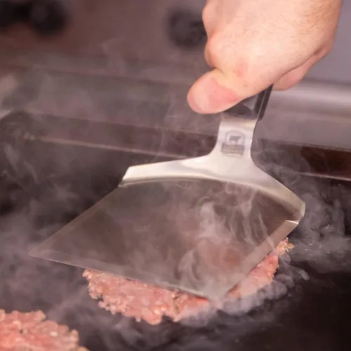 Miniatura 5 de Certified Angus Beef The Smash - Espátula de hamburguesa Big Smash de acero inoxidable resistente para accesorios de plancha, utensilios de cocina