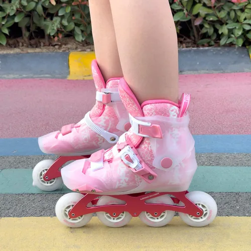 Miniatura 7 de Patines en línea para mujeres, adultos y niñas, patines de ruedas para interiores y exteriores con tamaño ajustable