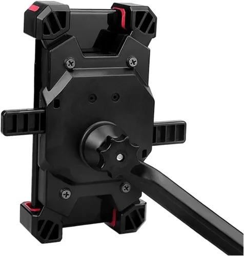 Miniatura 4 de Soporte genérico para móvil para bicicleta, universal, para scooter, espejo retrovisor, teléfono celular a la moda (negro A)