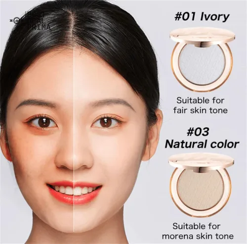 Miniatura 2 de Polvo facial Gold Diamond, para corrector e ilumina todo el día, de larga duración y control de aceite, cosméticos faciales ligeros