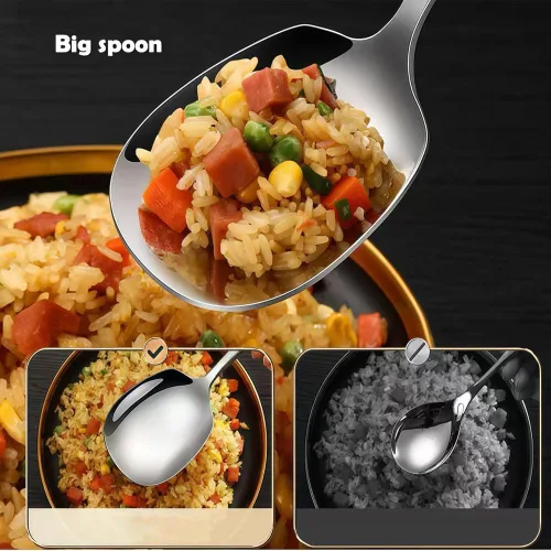 Miniatura 5 de Cuchara grande para servir, de acero inoxidable 316L, cuchara para servir bufé de 9.5 pulgadas (paquete de 1)