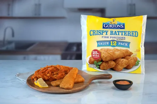 Miniatura 4 de Gorton's, Porciones de pescado crujientes y rebozadas, 24.5 oz (congelado)