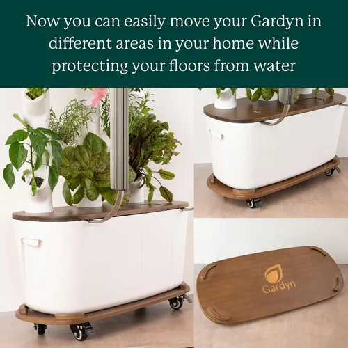 Miniatura 3 de Gardyn Home Dolly - Carrito móvil con ruedas para sistema de cultivo hidropónico y torre de jardín interior, mueve fácilmente tus sistemas