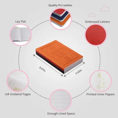Miniatura 2 de Cuaderno de escritura XYTMY A5 y B6 de piel sintética