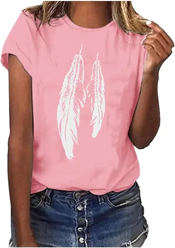 Miniatura 111 de Camiseta con estampado de animales para mujer, camiseta de libélula divertida, linda camiseta de manga corta, blusa de primavera 2023, camisas