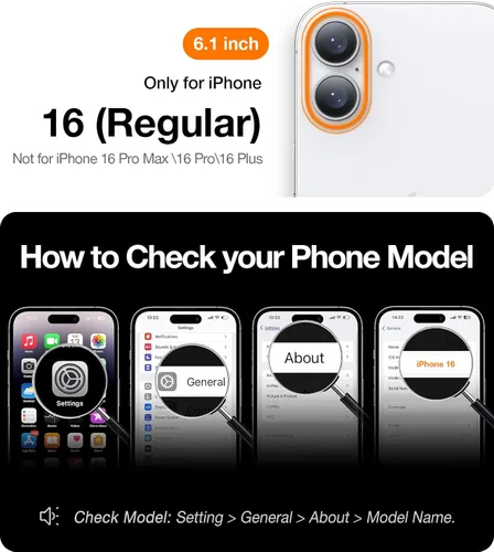 Miniatura 2 de TORRAS Funda Magnética Ajustada Delgada para iPhone 16 de 6.1 pulgadas, Funda Ultra-Delgada para Teléfono 16 Compatible con MagSafe Phone 16, Funda