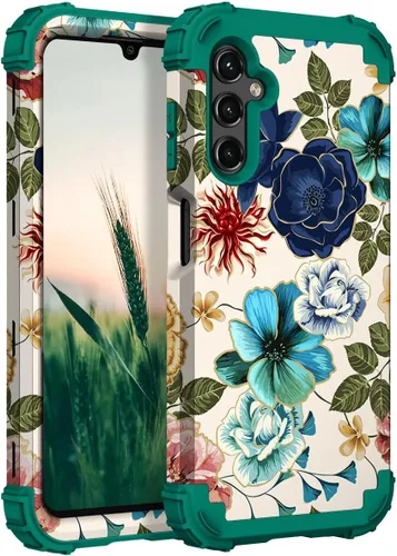 Miniatura 13 de Hocase Funda para Galaxy A37 5G, protección resistente a prueba de golpes, parachoques de goma de silicona suave+funda protectora híbrida