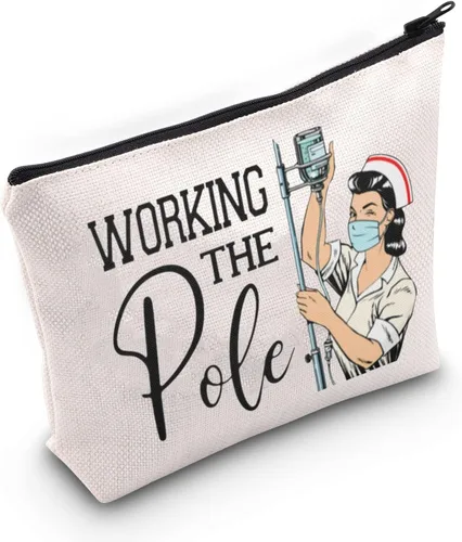 TOBGBE ER Enfermera Regalo Sala de Emergencias Enfermera Bolsa con Cremallera UCI Enfermera Regalo Enfermera Apreciación Maquillaje Bolsa Enfermera