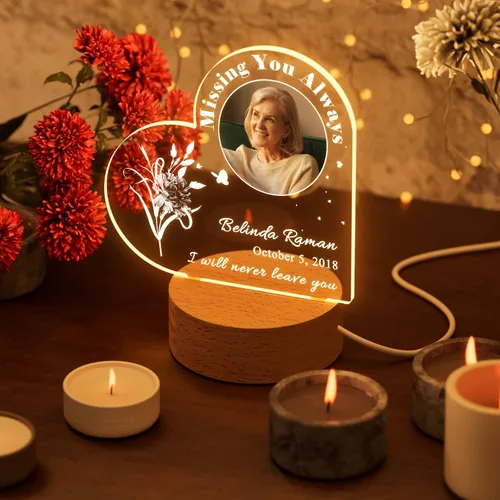 Miniatura 2 de Regalos conmemorativos personalizados, regalos de condolencias personalizados por la pérdida de mamá en memoria de un ser querido, marcos de fotos