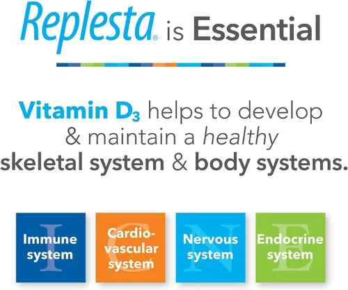 Miniatura 7 de Replesta 50,000 UI de vitamina D3 colecalciferol, para la deficiencia de vitamina D, Oblea masticable de una vez por semana, no modificada