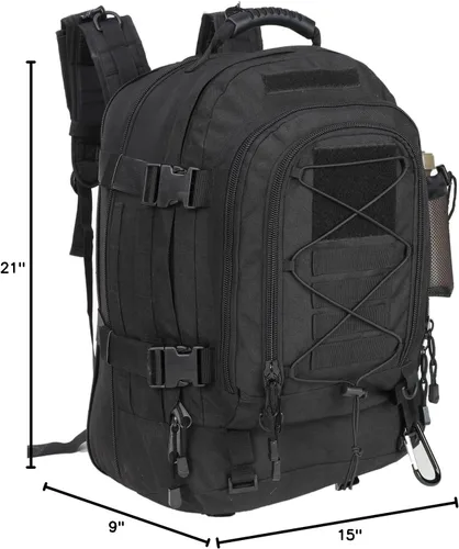 Miniatura 9 de Mochila táctica Miramrax para senderismo militar - Mochila Molle para hombres, paquete de asalto de 3 días, bolsa de evacuación para camping, viaje