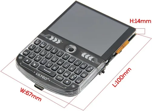 Miniatura 4 de LILYGO T-Deck ESP32-S3 LoRa BLE WiFi TTGO Módulo LoRaWAN de Largo Alcance Placa de Desarrollo (Firmware LILYGO Negro)