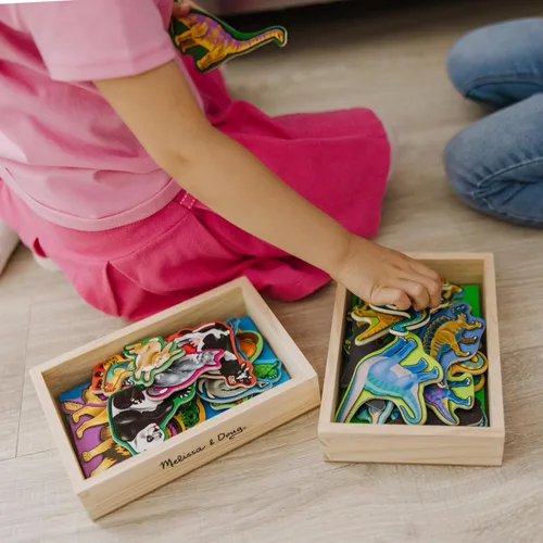 Miniatura 9 de Melissa & Doug Juego de imanes de madera - Animales y dinosaurios con 40 imanes de madera