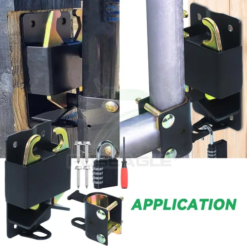 Miniatura 6 de S16100700 - Pestillo de puerta con cerradura de dos vías con cerradura de combinación de 4 dígitos y destornillador para puertas de metal con tubos