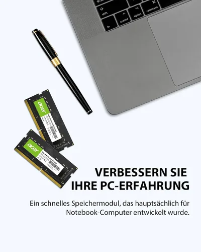 Miniatura 4 de Acer SD100 8GB RAM DDR4 (1x8GB) Laptop Ram 3200 MHz SODIMM PC4-2500 CL22 Memoria 1.2v - BL.9BWWA.206