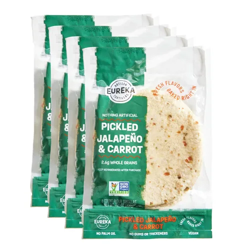 Miniatura 17 de Eureka Tortilla Organic Everything & More Tortillas de harina Tortillas artesanales orgánicas Mini granos enteros de 6 pulgadas Veganas, sin
