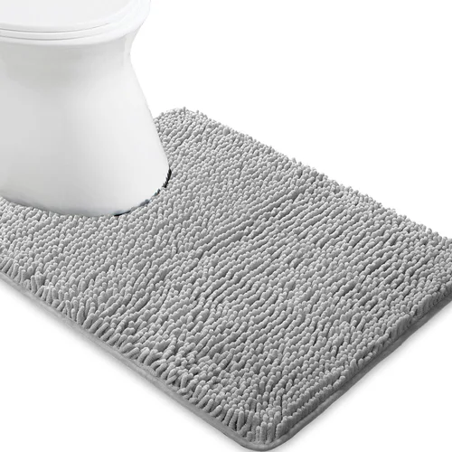 Miniatura 283 de Yeaban Alfombra de pasillo de baño de 24 x 72 pulgadas, antideslizante, alfombra de baño larga de felpilla gruesa, absorbente y lavable, alfombra