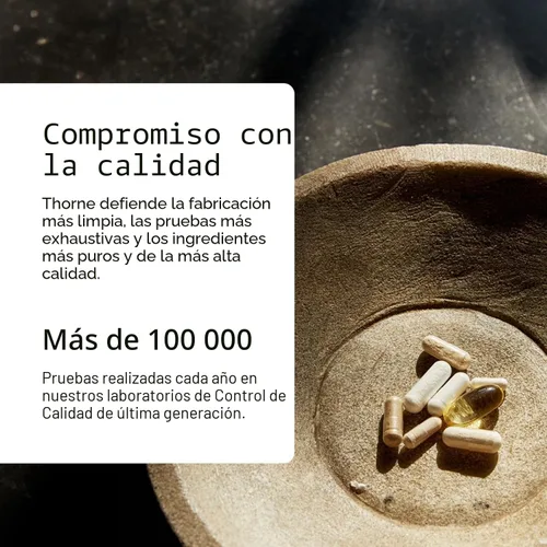 Miniatura 4 de THORNE - Complejo de hierro avanzado (anteriormente Ferrasorb) - Fórmula completa de apoyo sanguíneo* - Hierro elemental, ácido fólico, vitaminas B