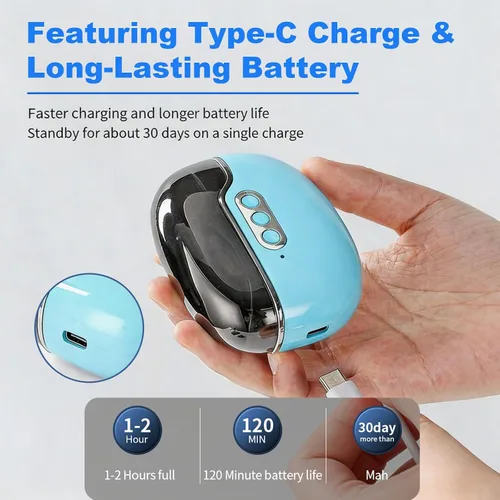 Miniatura 6 de Cortaúñas eléctrico, cortaúñas eléctrico de 3 velocidades para personas mayores y adultos, recortador de uñas eléctrico para bebés