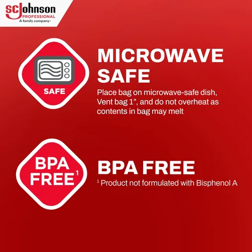 Miniatura 6 de Bolsas congeladoras SC Johnson Professional Ziploc, para organización y almacenamiento de alimentos, con doble cremallera, 2 galones, 100