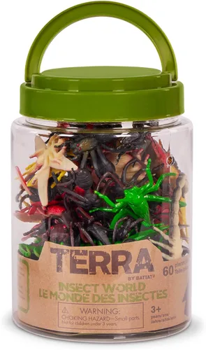 Miniatura 8 de Terra by Battat – Tubo de juguete de 60 piezas de insectos y bichos – Mini figuras de animales de plástico para niños – Hormigas, escorpiones