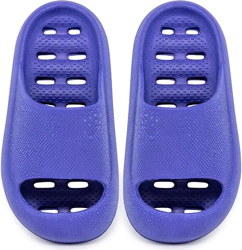 techcity Sandalias deslizantes suaves y acolchadas con suela gruesa antideslizante, secado rápido, para baño, ducha, piscina, playa, para niños