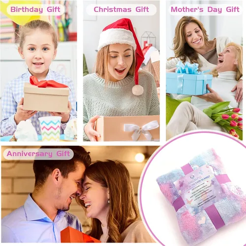 Miniatura 6 de Manta que brilla en la oscuridad, regalos de mariposa para niñas, manta suave de 3, 4, 5, 6, 7, 8, 9, 10 años, juguetes para niñas de 6 a 8 años