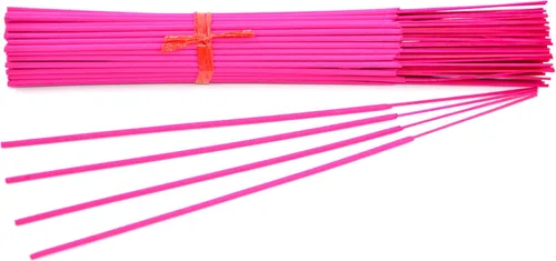 100 varillas de incienso sin perfume (rosa) de 11 pulgadas, 100% natural de joss y bambú de 11 pulgadas en blanco punk, para hacer incienso de
