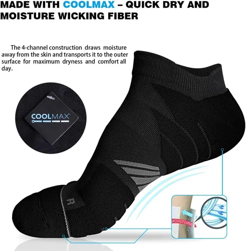Miniatura 3 de Calcetines Coolmax deportivos antiampollas que absorben las ampollas sin costuras antiolor
