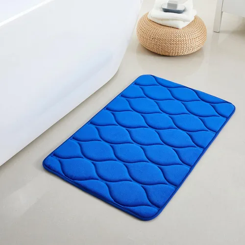 Miniatura 38 de Yafa Home Fashion 1 alfombra de baño de 17 x 24 pulgadas, espuma viscoelástica, absorbente de agua y antideslizante, color negro