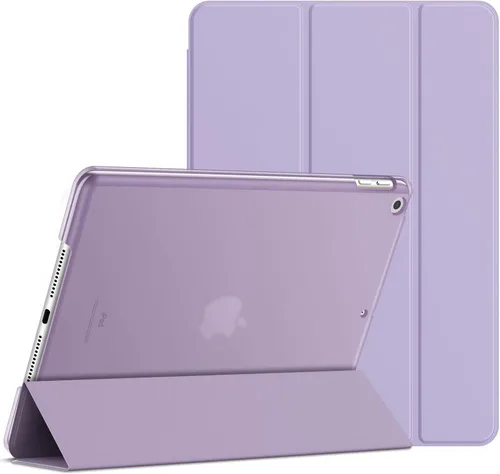 Miniatura 8 de JETech Funda para iPad de 10.2 pulgadas (modelo 2021/2020/2019, 9/8/7 generación), cubierta con activación/suspensión automática (beige)