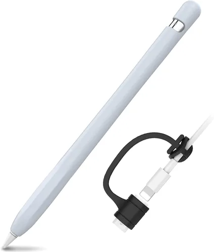 Miniatura 17 de AhaStyle Funda protectora de silicona antideslizante [kit de correas de adaptador de cable añadido] compatible con iPad Pencil de 1ª