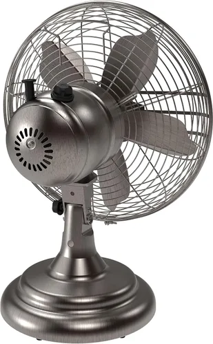 Miniatura 8 de Lasko Ventilador de mesa oscilante, portátil, 3 velocidades silenciosas, para dormitorio, cocina y oficina, 17 pulgadas, bronce, R12210