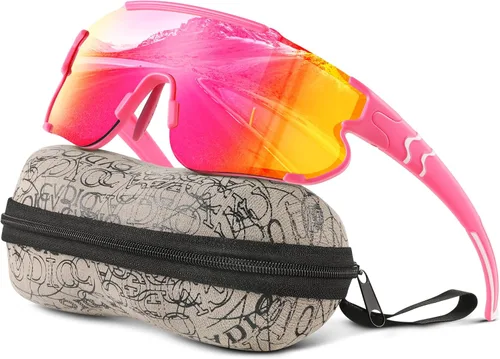 Miniatura 25 de Gafas de sol polarizadas de béisbol para niños: gafas de sol deportivas para niños y niñas de 3 a 12 años, lentes de sol para ciclismo y correr