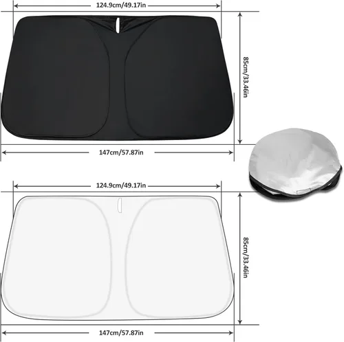 Miniatura 7 de D-Lumina Parasol para parabrisas para Toyota RAV4 2019-2025, protector de visera frontal plegable, RAV-4 SUV Adventure, Hybrid Prime LE, TRD Parasol
