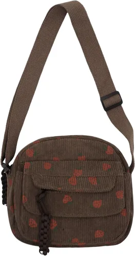 Miniatura 34 de Bolso cruzado de pana de fresa para mujeres y niñas, bonito bolso de mano con diseño de fresa, bolso de mensajero pequeño, bolso de hombro
