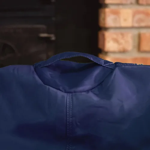 Miniatura 8 de Big Joe Silla Puf Clásica para Dormitorio de Niños y Rincón de Lectura, Azul Marino Fácil de Limpiar, Mezcla Duradera de Nylon y Poliéster, 2 Pies
