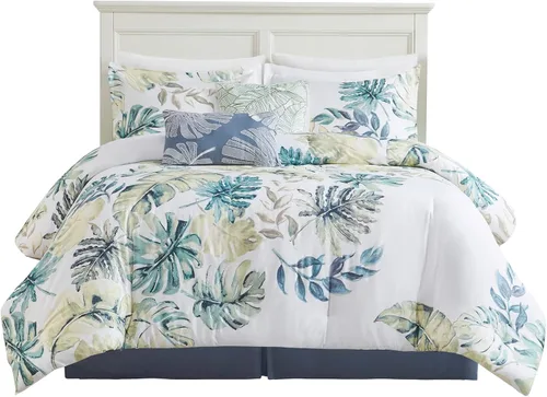 Miniatura 22 de Harbor House Acogedor juego de edredón de algodón, ropa de cama casual alternativa para todas las estaciones con fundas a juego, almohadas